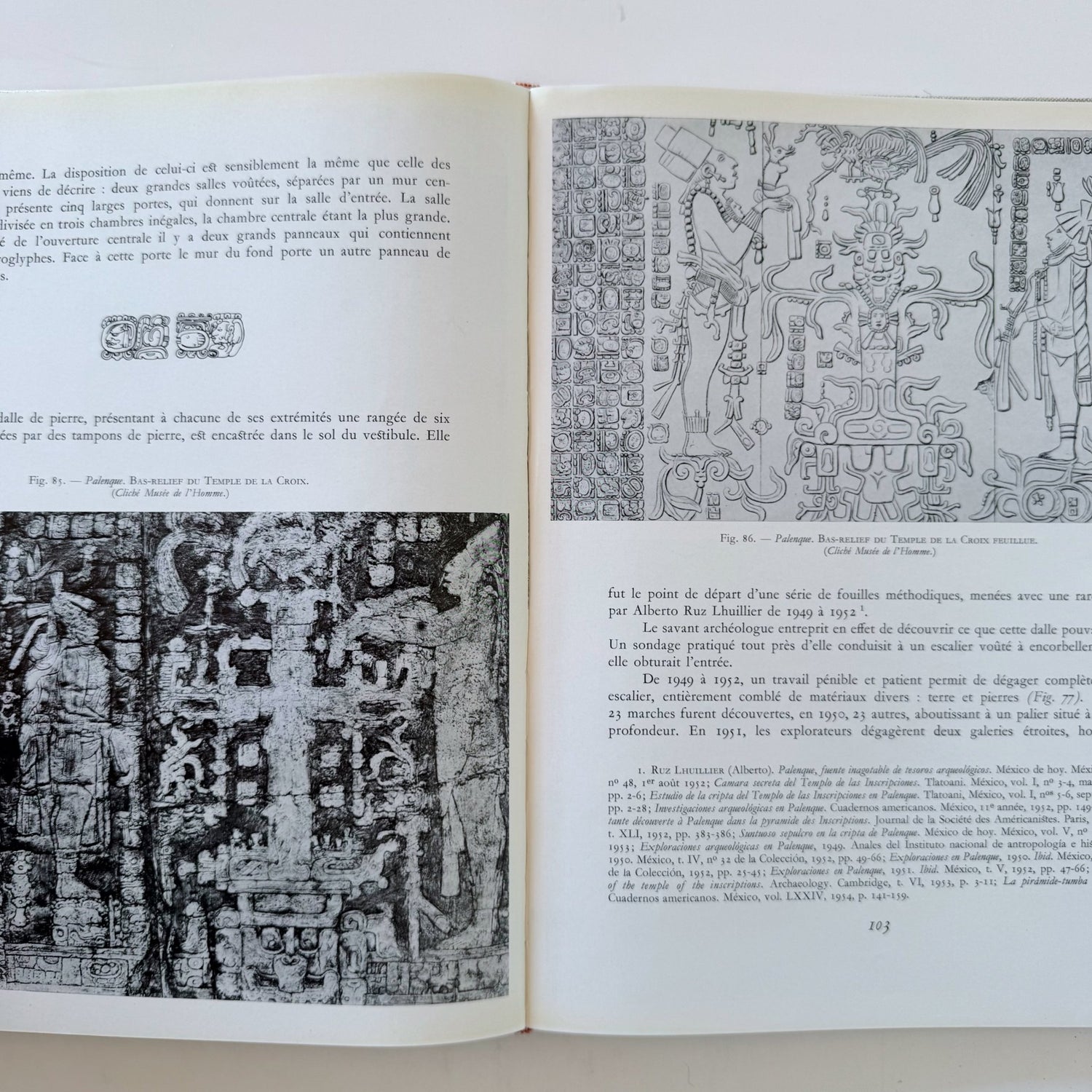 Cites Maya, French Language 1954 Hardcover Book, Mayan Civilization - Pretty Old Books