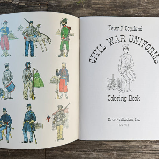 Civil War Uniforms Coloring Book, Dover Publications, 1977 - Pretty Old Books