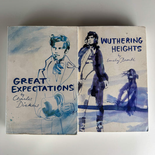 Classic Lines Editions: Great Expectations and Wuthering Heights, Paperback 2012 - Pretty Old Books
