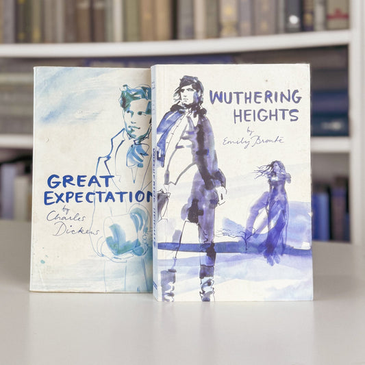 Classic Lines Editions: Great Expectations and Wuthering Heights, Paperback 2012 - Pretty Old Books
