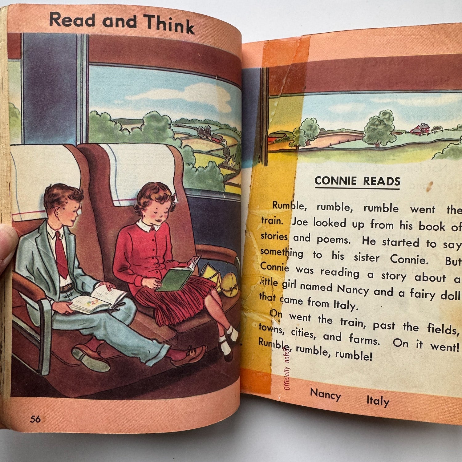 Coast to Coast, The Quinlan Readers, 1953 Third Reader, Elementary School Book - Pretty Old Books