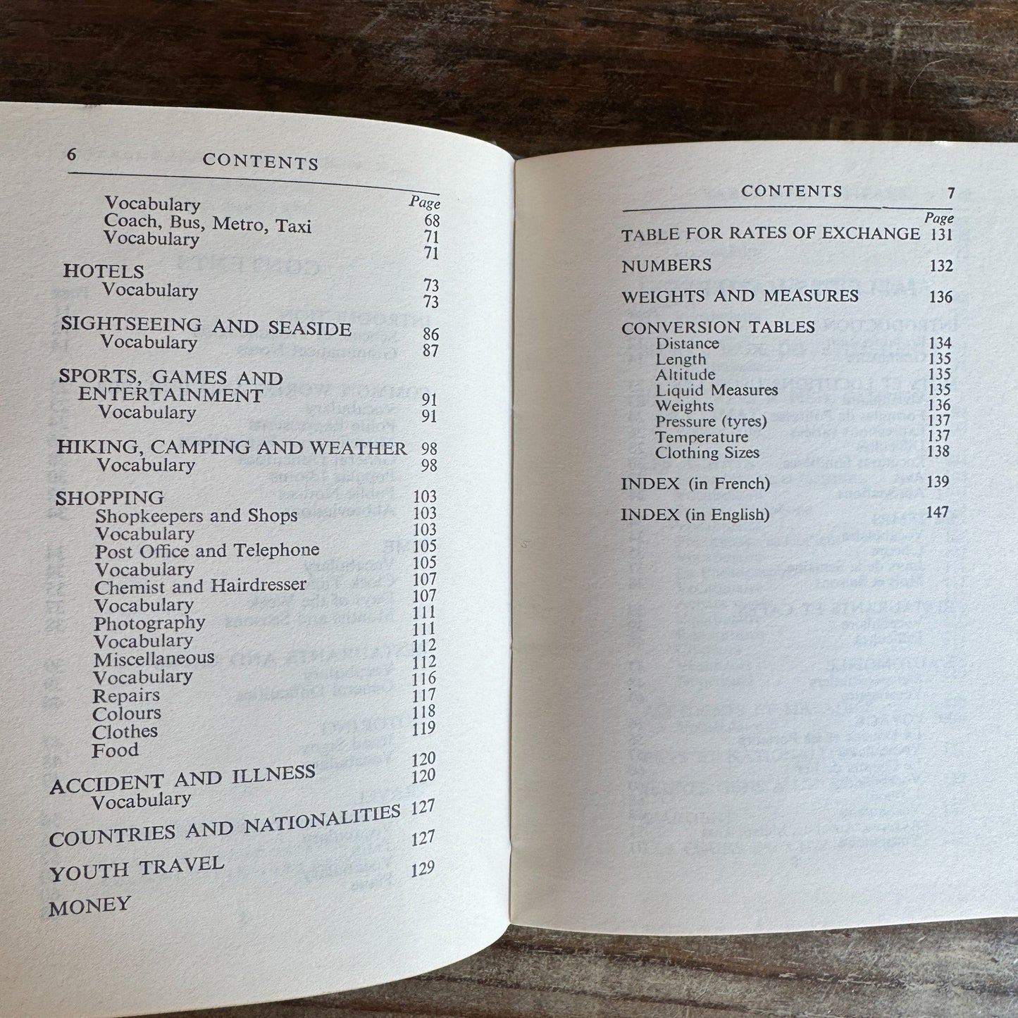 Collins' French Phrase Book, 1963 Pocket - Sized Vintage Hardcover - Pretty Old Books
