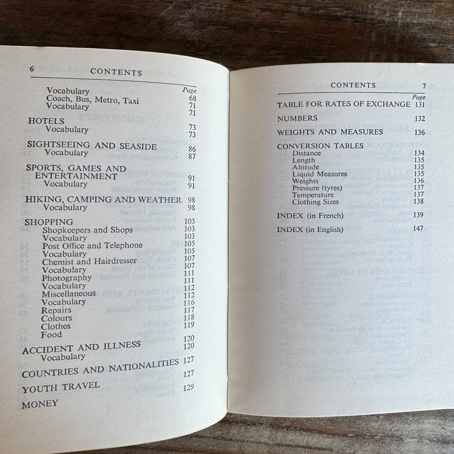 Collins' French Phrase Book, 1963 Pocket - Sized Vintage Hardcover - Pretty Old Books