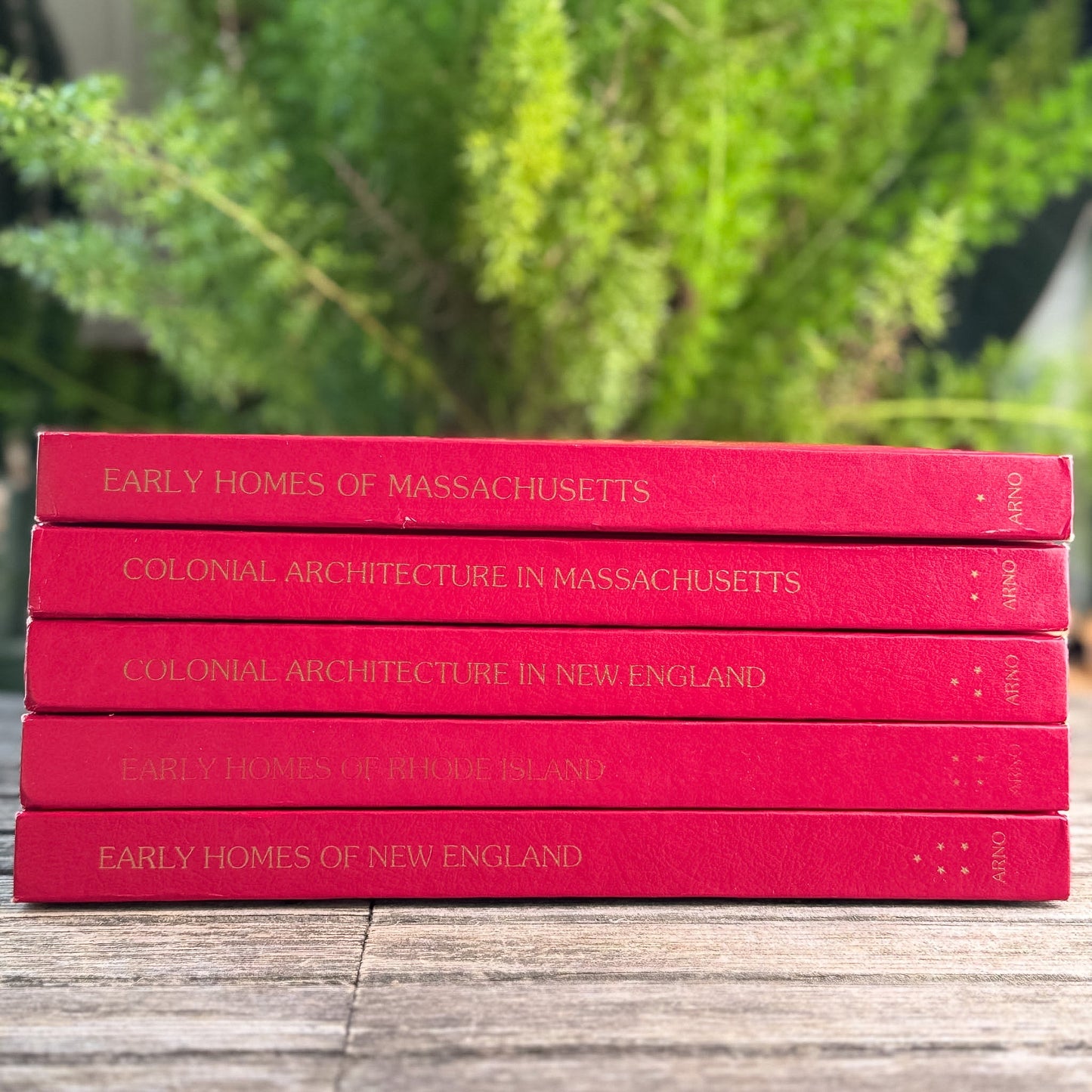 Colonial Architecture in New England, Arno Press, 1977, 5-Volume Set - Pretty Old Books