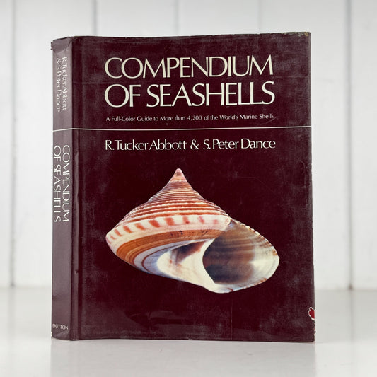 Compendium of Seashells, 1982 First Edition, Hardcover with DJ, Abbott & Dance - Pretty Old Books