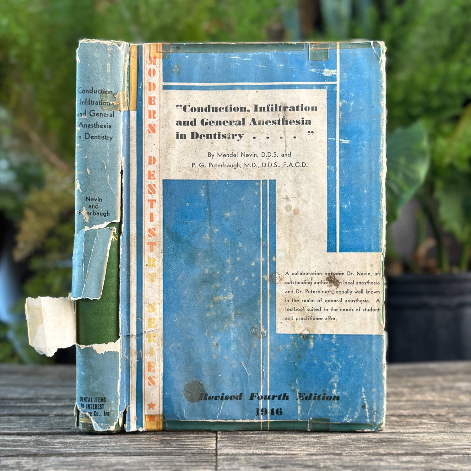 Conduction, Infiltration and General Anesthesia in Dentistry, With Color Anatomy Poster - Pretty Old Books