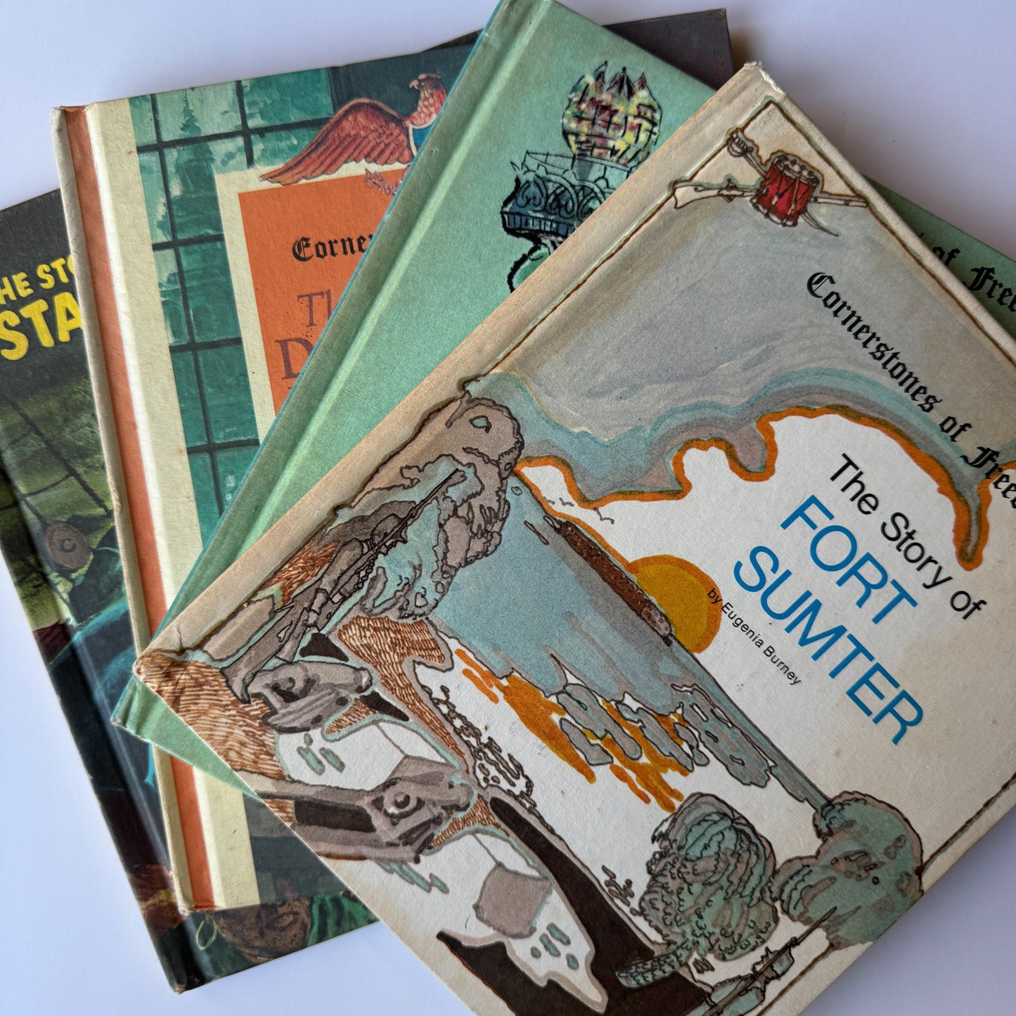 Cornerstones of Freedom Set of 4 Hardcover Children's US History Books - Pretty Old Books