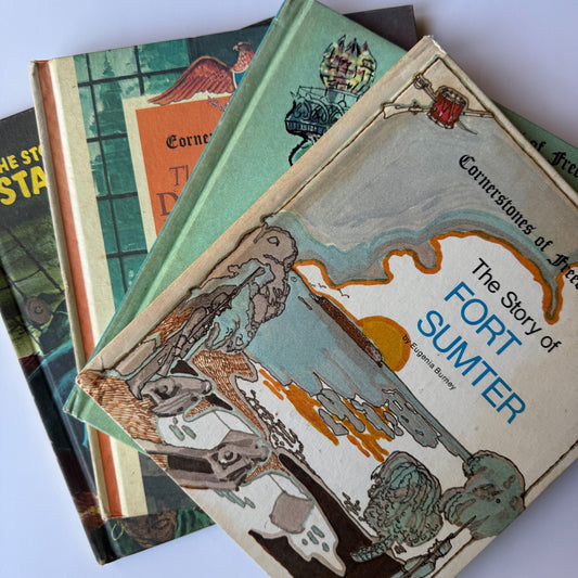 Cornerstones of Freedom Set of 4 Hardcover Children's US History Books - Pretty Old Books