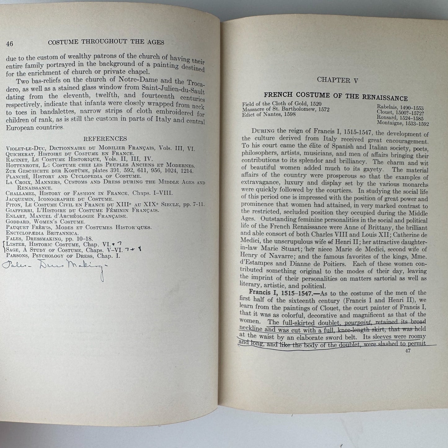 Costume Throughout the Ages, Mary Evans, 1930 - Pretty Old Books