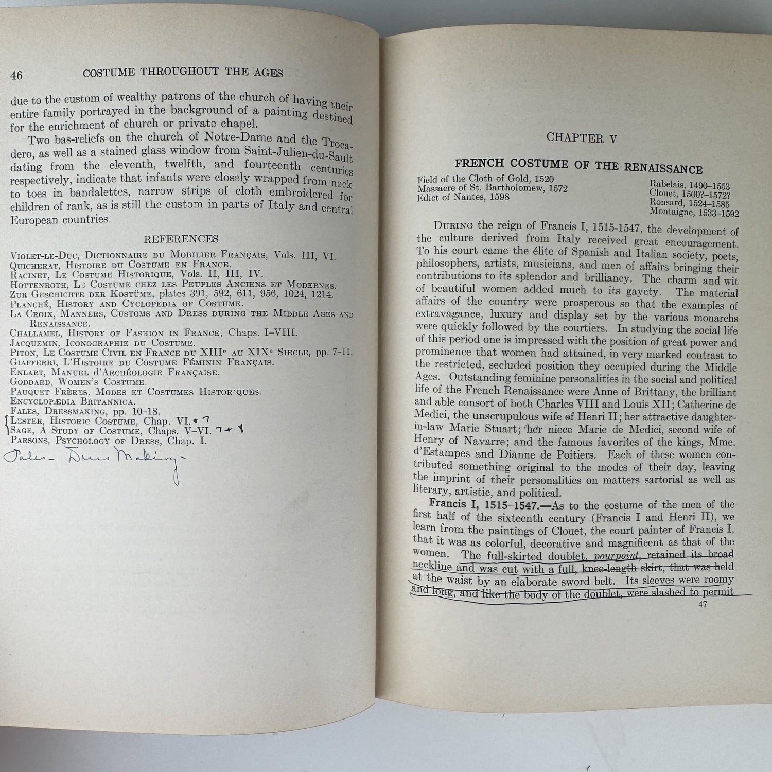 Costume Throughout the Ages, Mary Evans, 1930 - Pretty Old Books