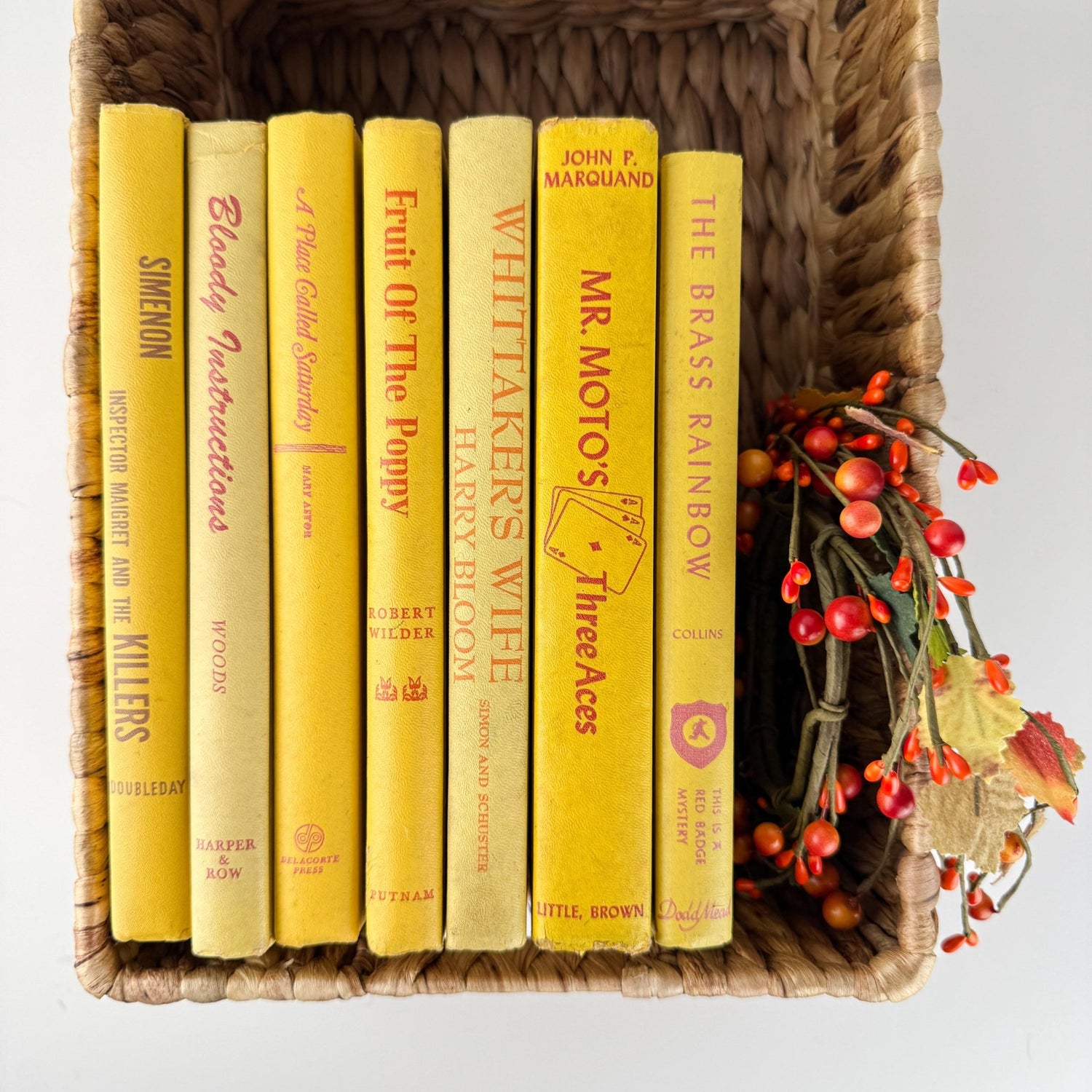 Yellow Vintage Book Bundles