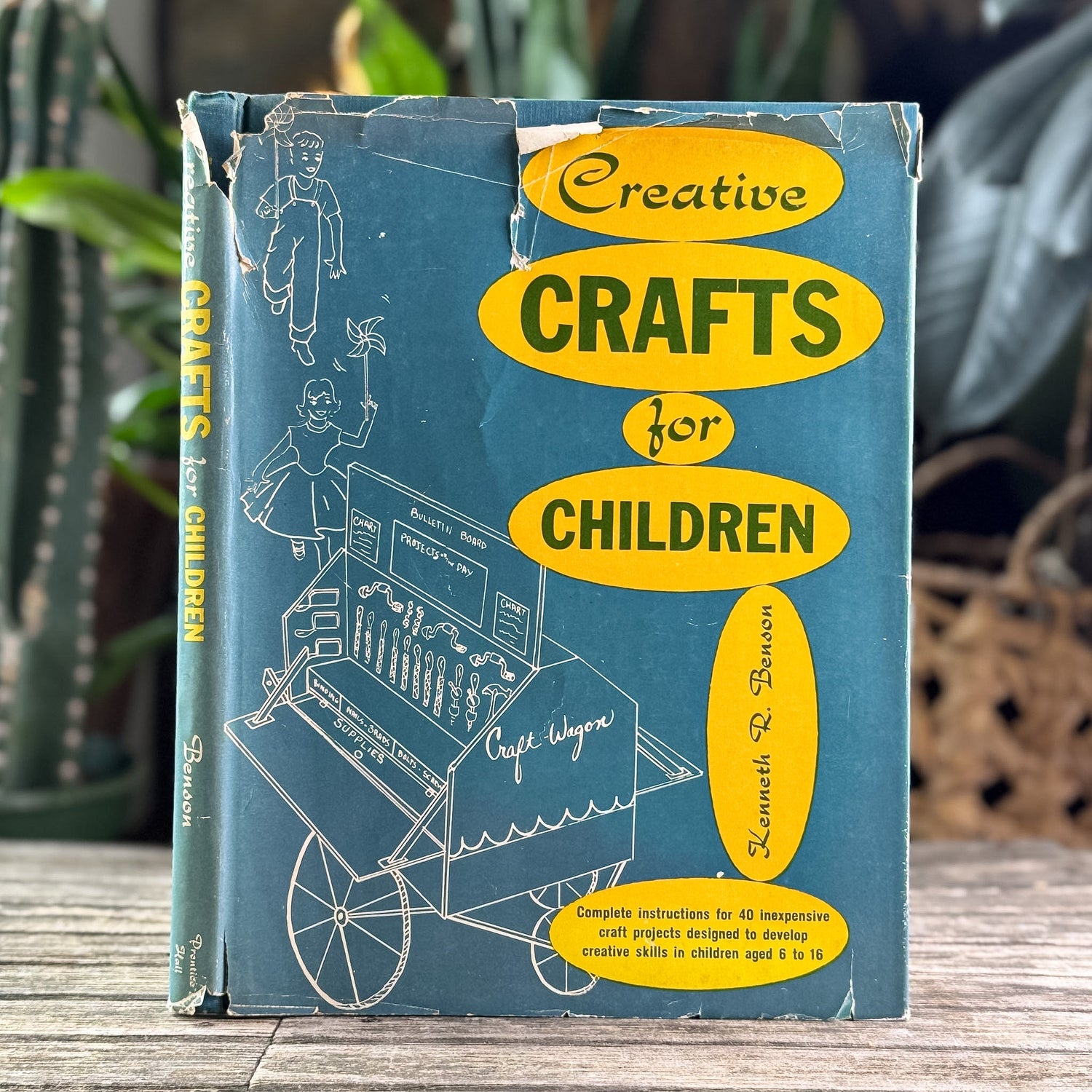 Creative Crafts for Children, Kenneth R. Benson, 1958 - Pretty Old Books