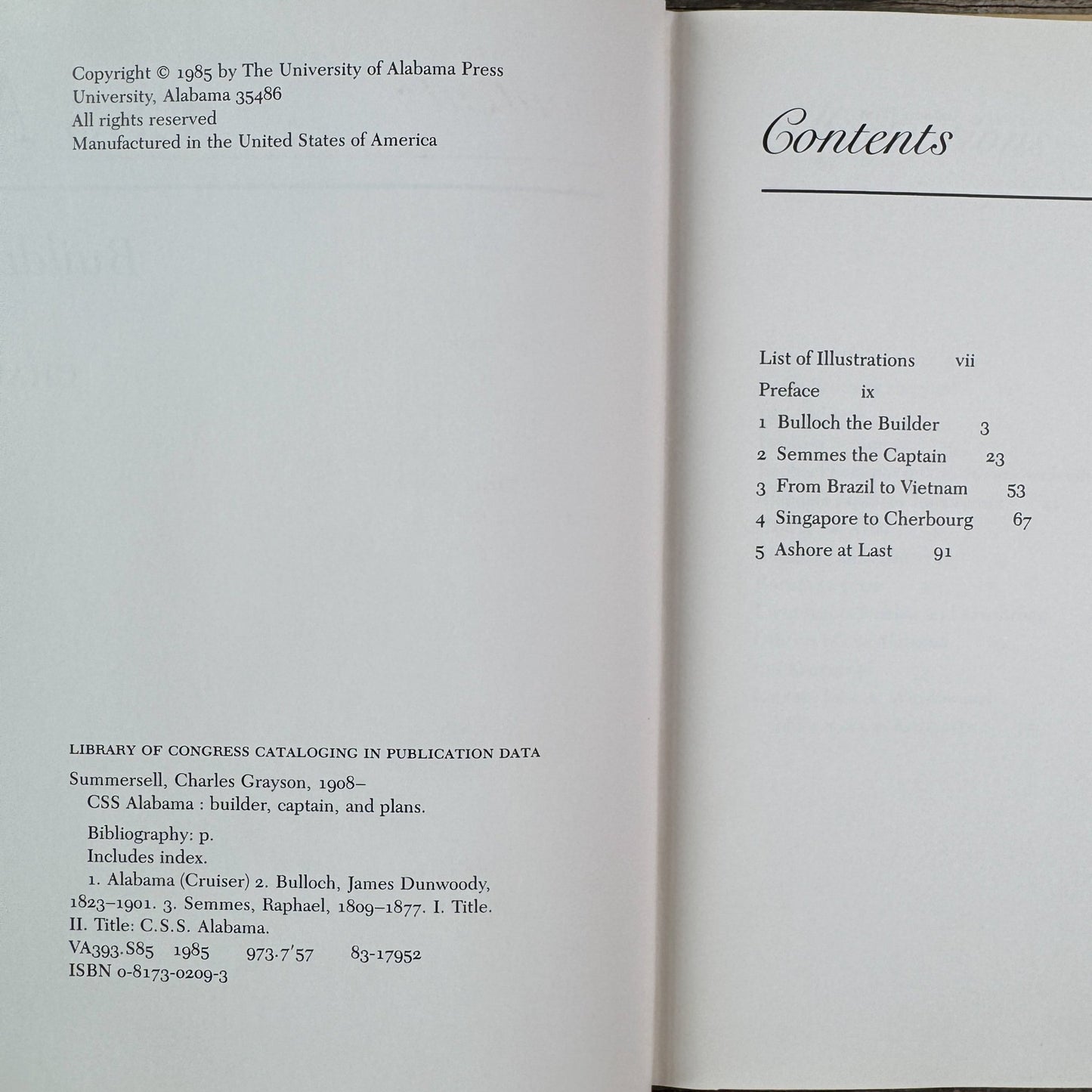 CSS Alabama: Builder Captain and Plans, 1985 - Pretty Old Books