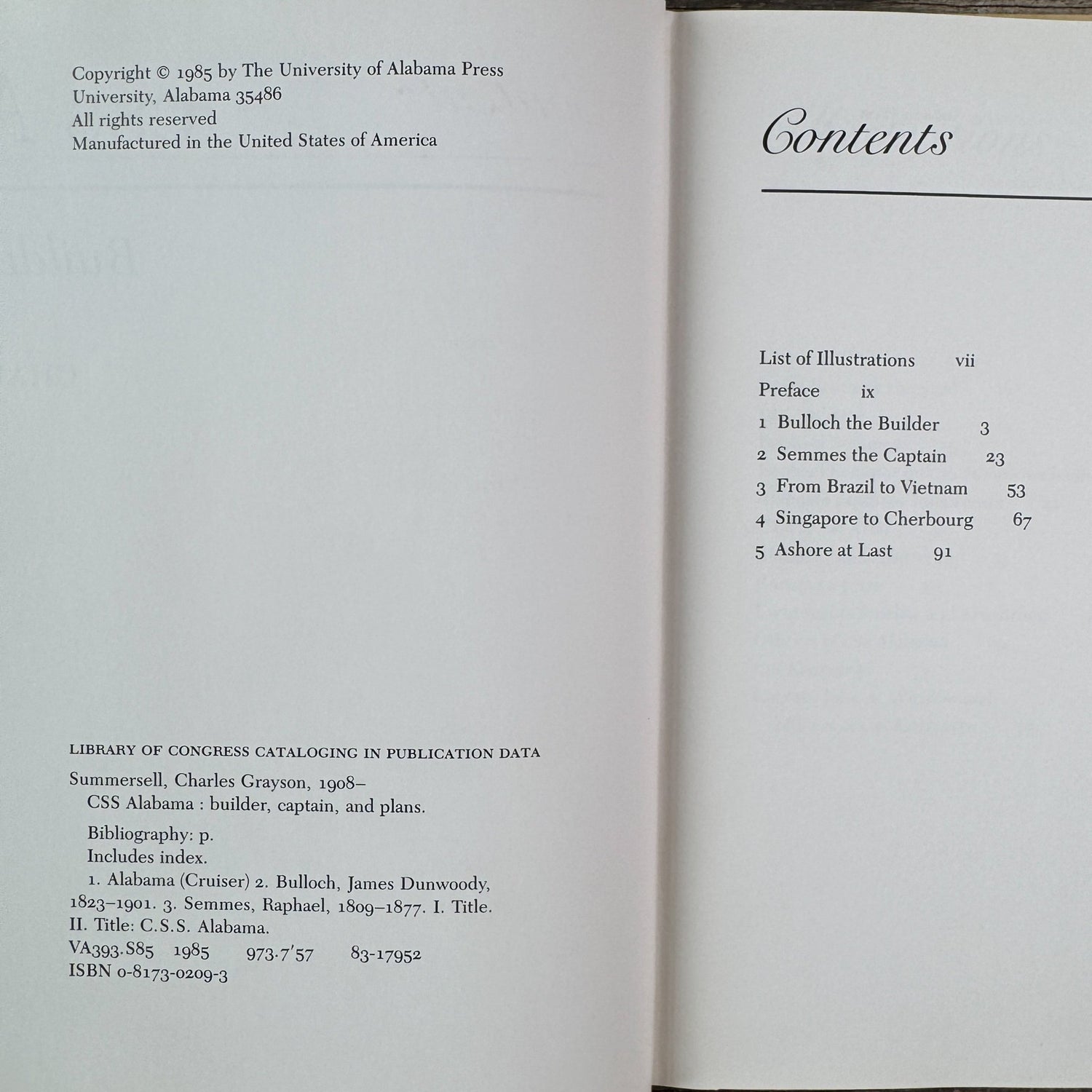 CSS Alabama: Builder Captain and Plans, 1985 - Pretty Old Books