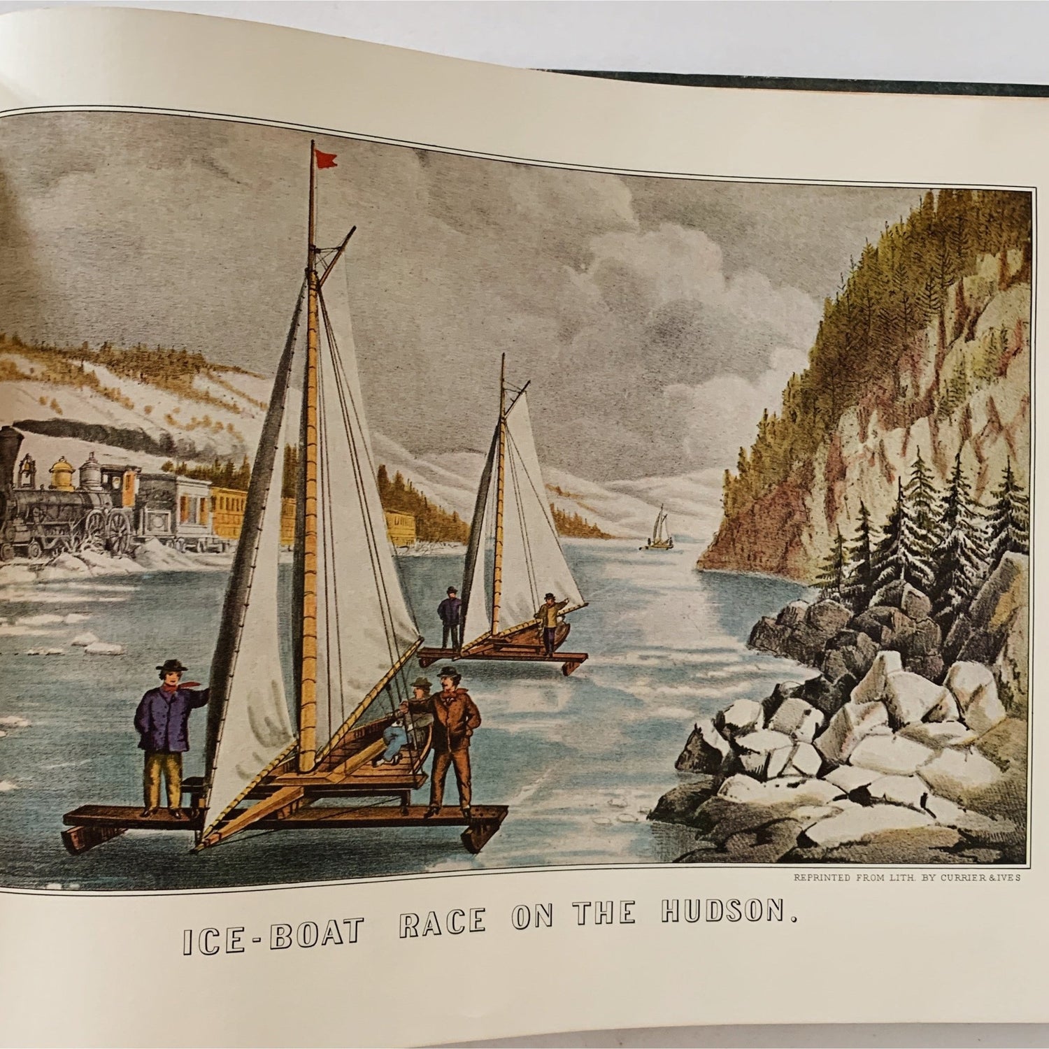 Currier and Ives' America, 1952, 80 Color Plates, Hardcover Book - Pretty Old Books