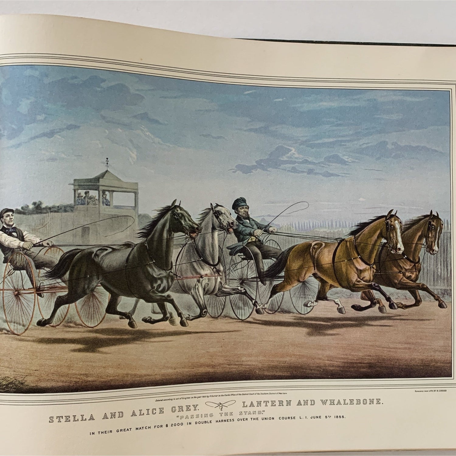 Currier and Ives' America, 1952, 80 Color Plates, Hardcover Book - Pretty Old Books