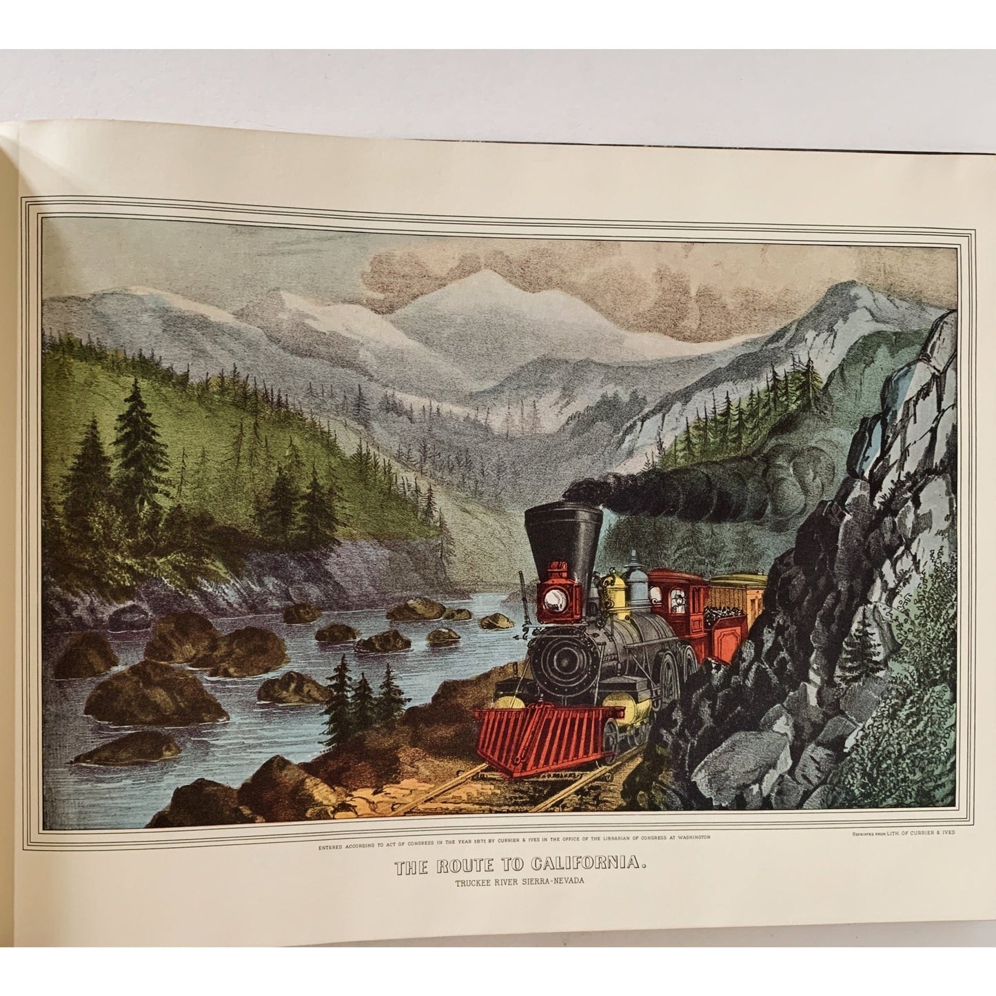 Currier and Ives' America, 1952, 80 Color Plates, Hardcover Book - Pretty Old Books