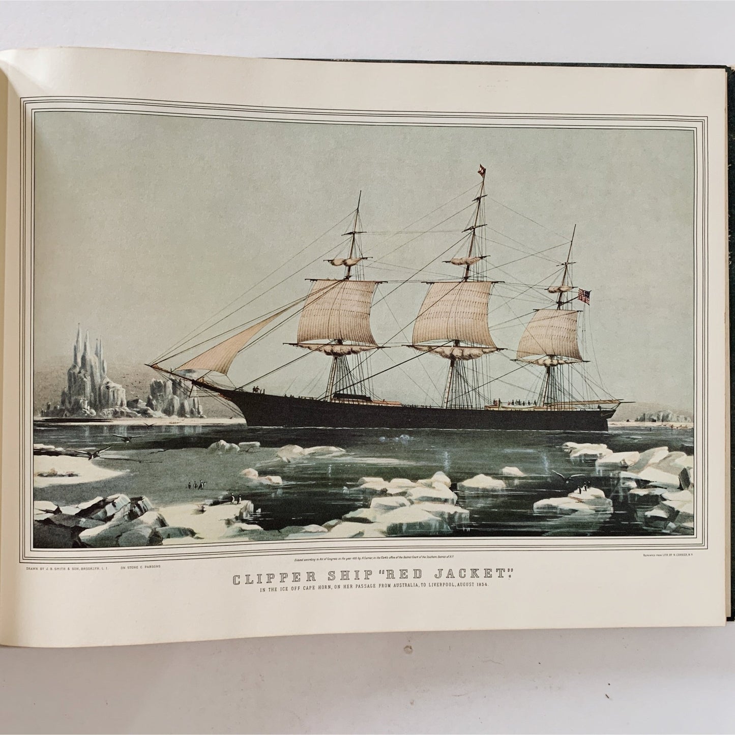 Currier and Ives' America, 1952, 80 Color Plates, Hardcover Book - Pretty Old Books