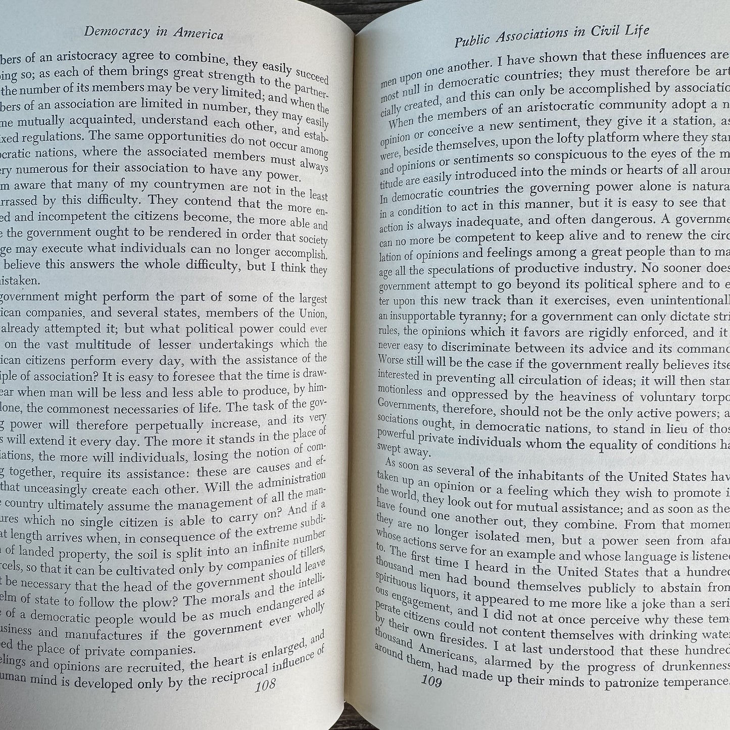 Democracy in America, Volume 2, Alexis de Tocqueville, 1980 - Pretty Old Books