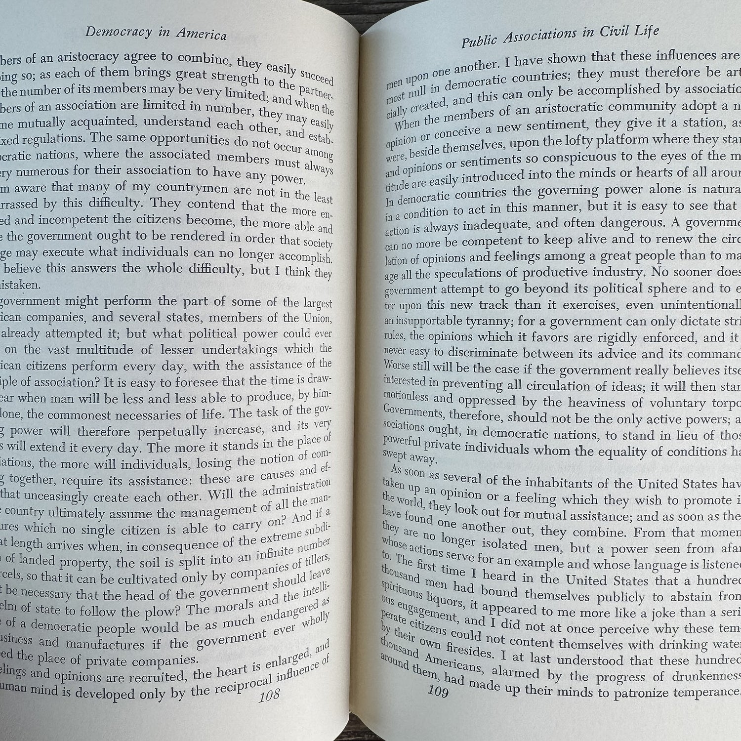 Democracy in America, Volume 2, Alexis de Tocqueville, 1980 - Pretty Old Books