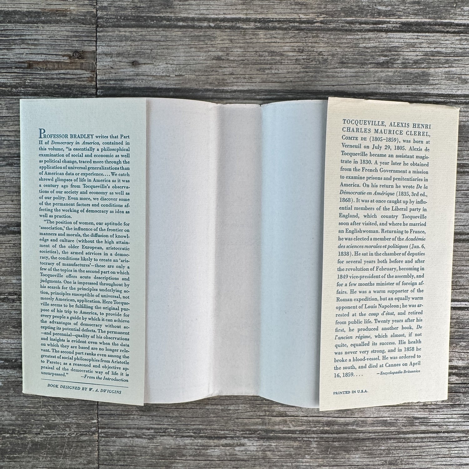 Democracy in America, Volume 2, Alexis de Tocqueville, 1980 - Pretty Old Books