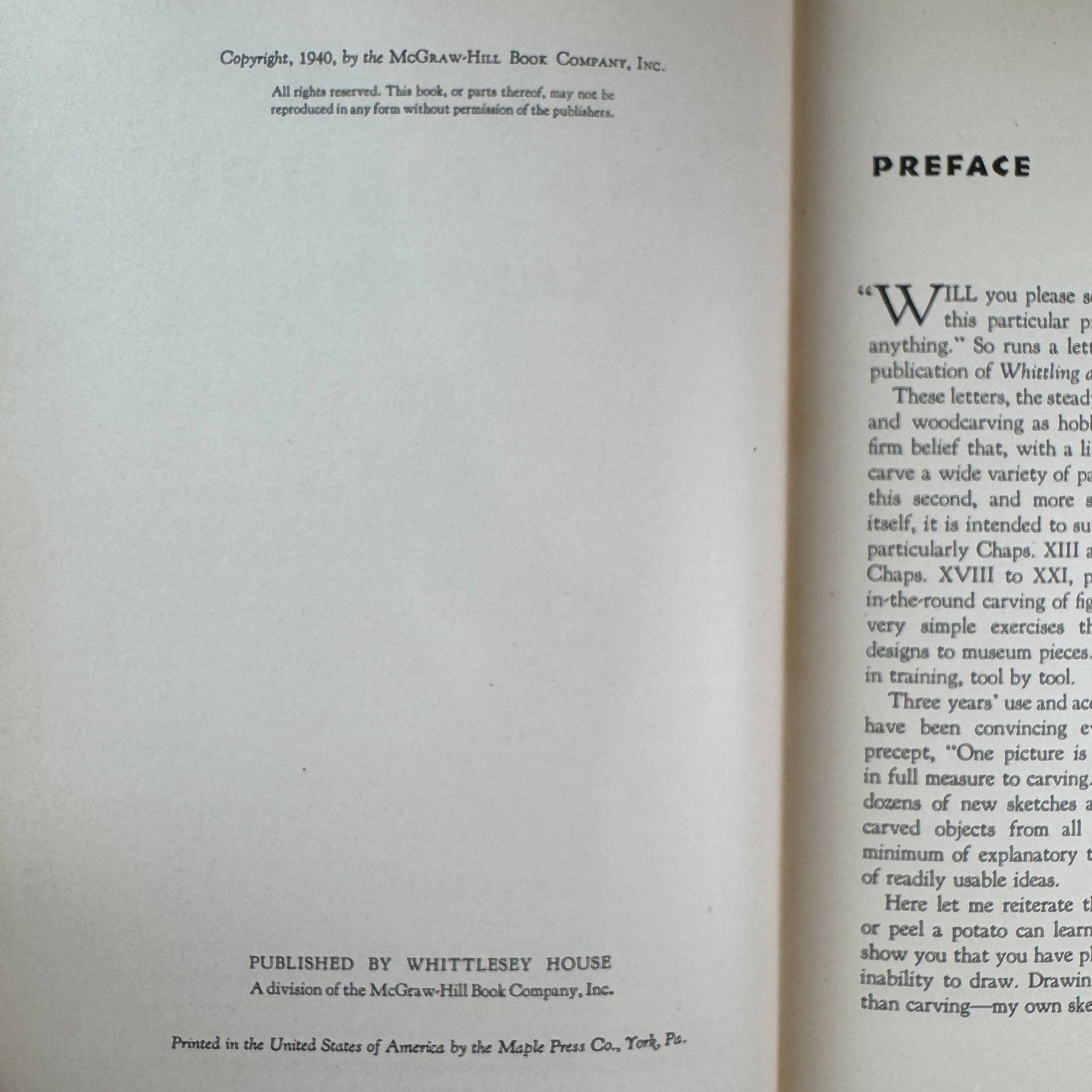 Design and Figure Carving, 1940 Hardcover - Pretty Old Books