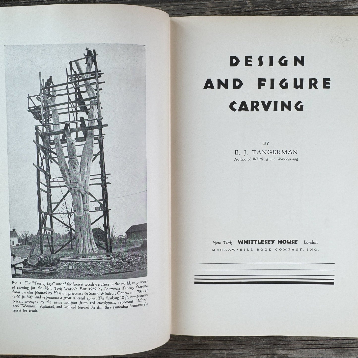 Design and Figure Carving, 1940 Hardcover - Pretty Old Books