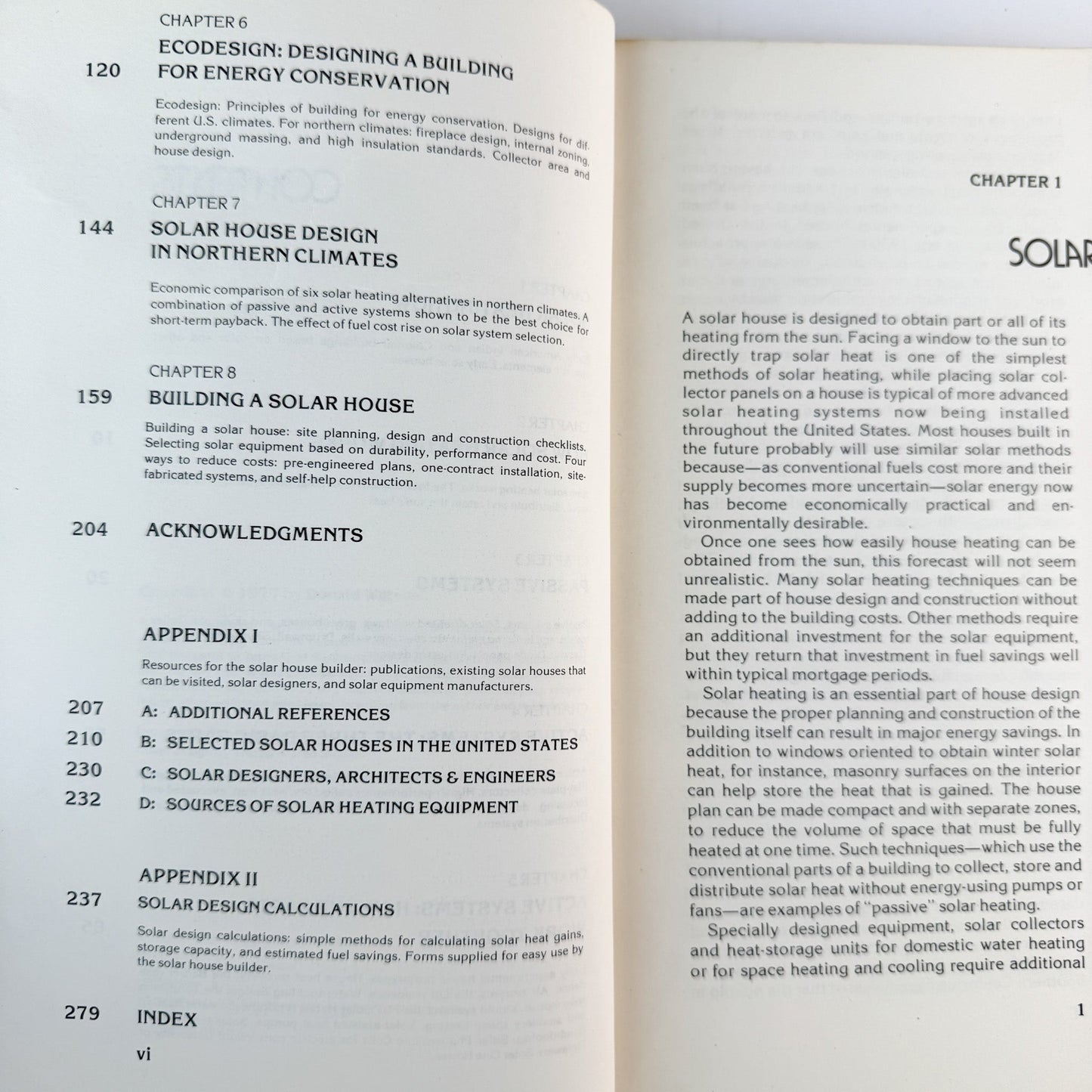 Designing & Building a Solar House: Your Place in the Sun, Donald Watson, 1977 - Pretty Old Books