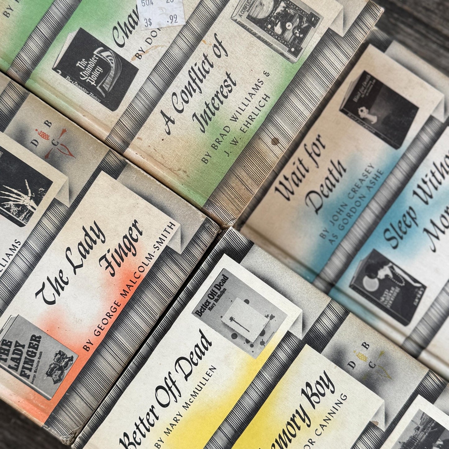 Detective Book Club Bundle for Cozy Mystery Home Decor - Pretty Old Books