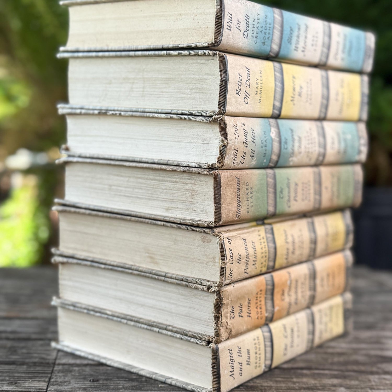 Detective Book Club Bundle for Cozy Mystery Home Decor - Pretty Old Books