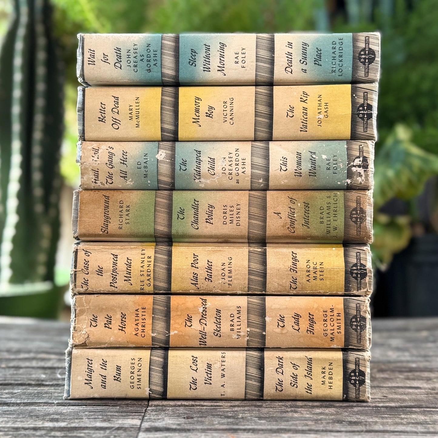 Detective Book Club Bundle for Cozy Mystery Home Decor - Pretty Old Books