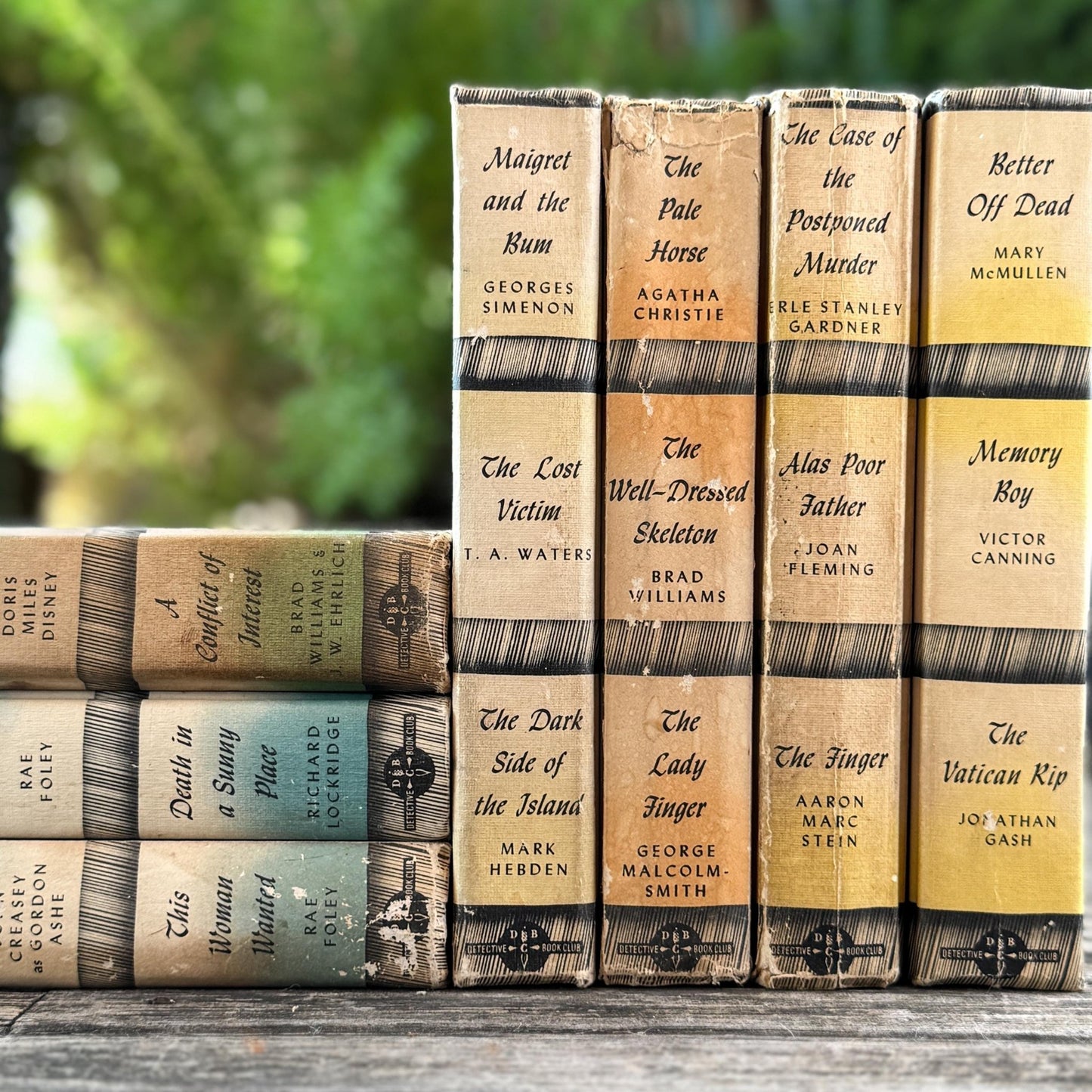 Detective Book Club Bundle for Cozy Mystery Home Decor - Pretty Old Books