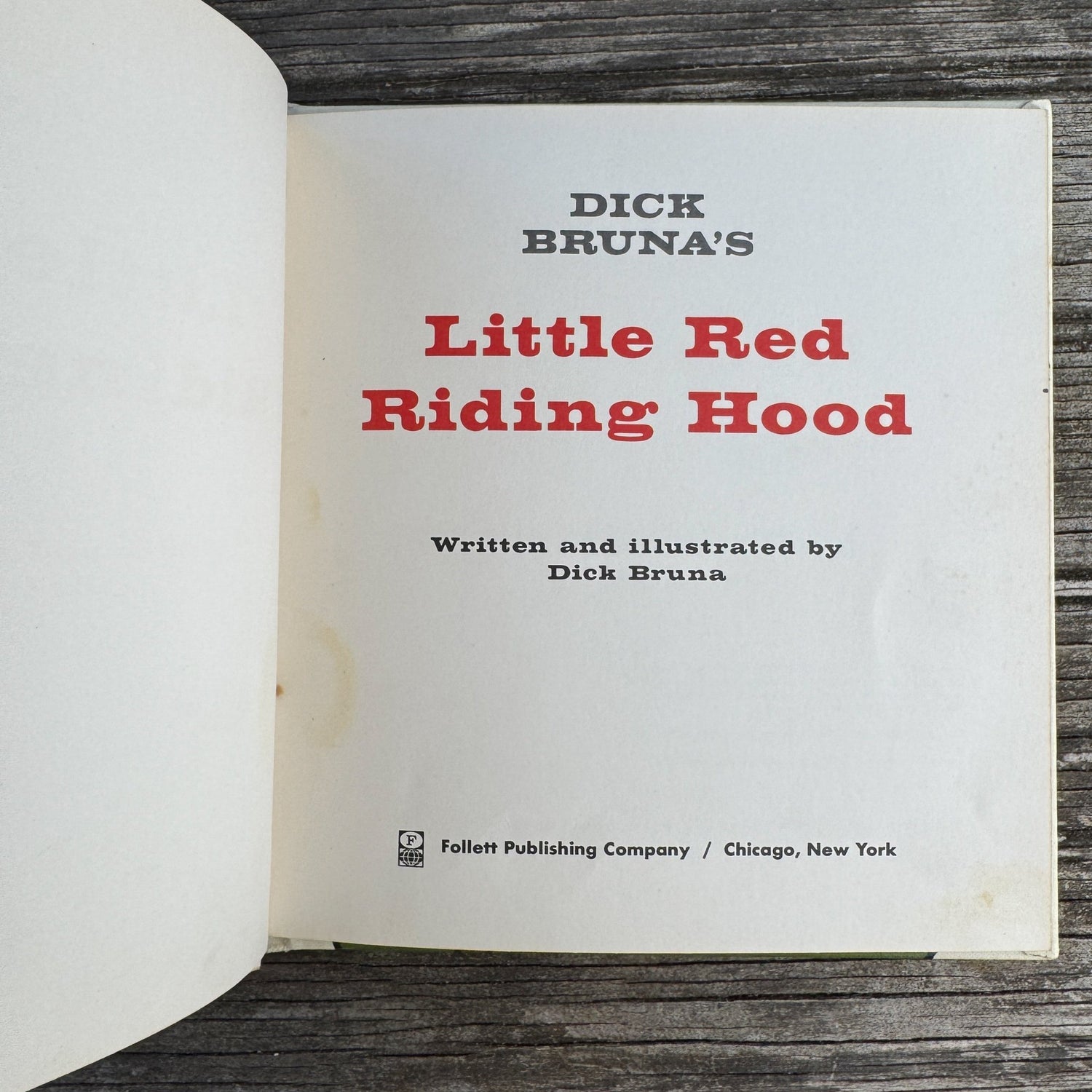 Dick Bruna’s Little Red Riding Hood by Dick Bruna (1966) - Pretty Old Books