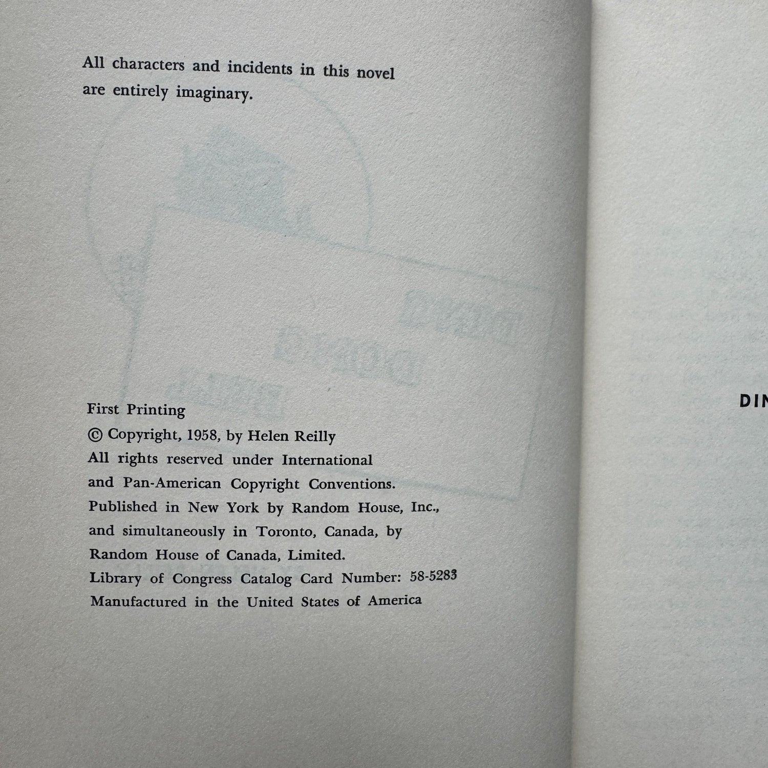 Ding Dong Bell, Helen Reilly, First Edition, 1958 Hardcover w/DJ - Pretty Old Books