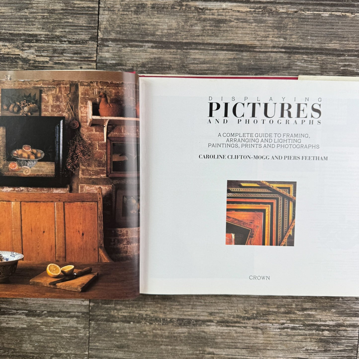 Displaying Pictures and Photographs, 1988 Decorating Book - Pretty Old Books