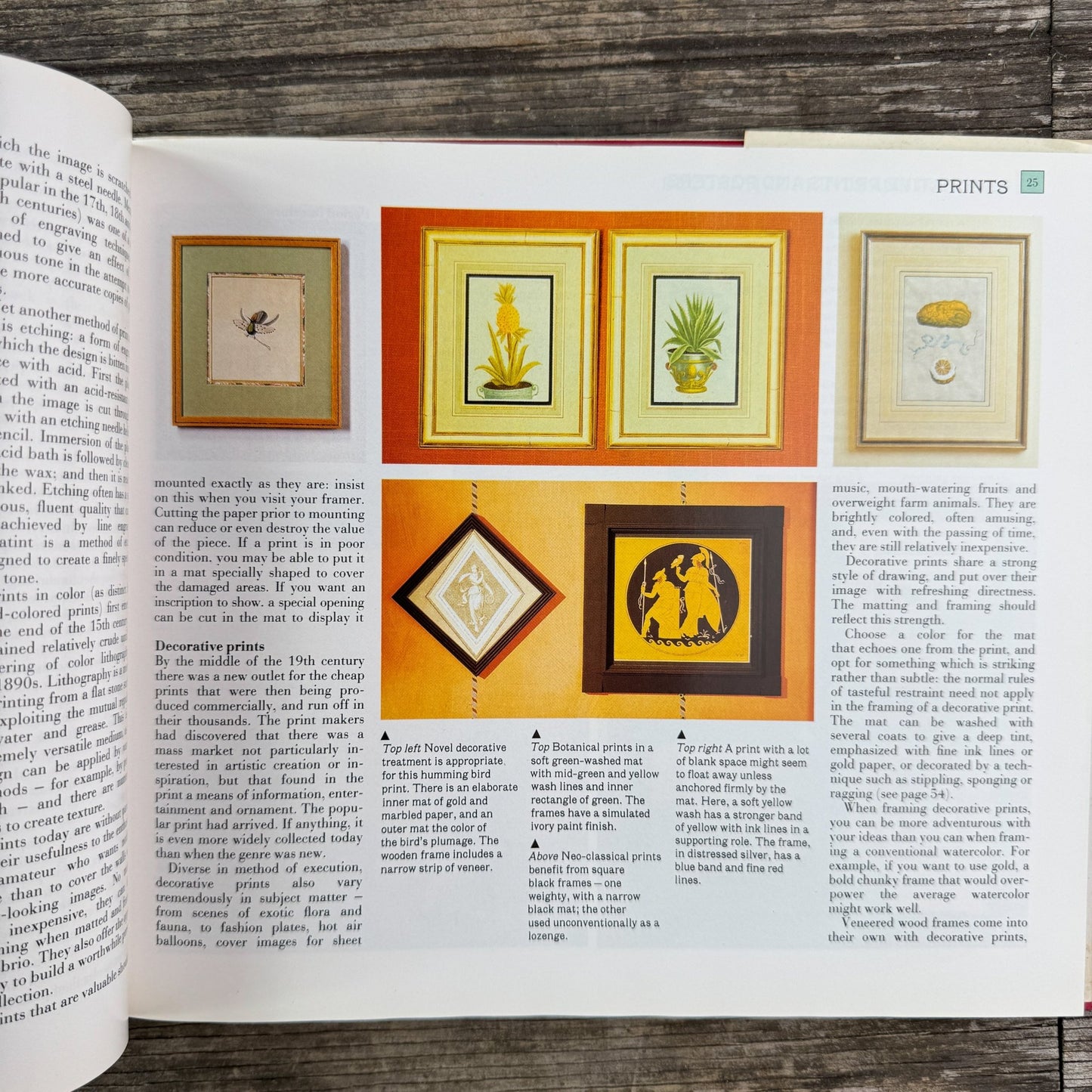 Displaying Pictures and Photographs, 1988 Decorating Book - Pretty Old Books
