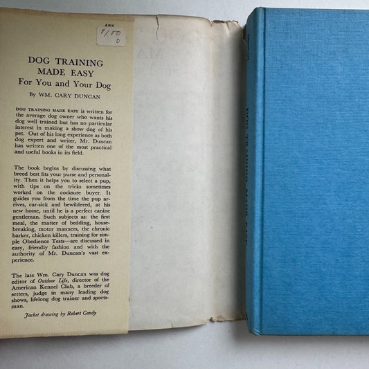 Dog Training Made Easy For You and Your Dog, William Cary Duncan, 1940 - Pretty Old Books