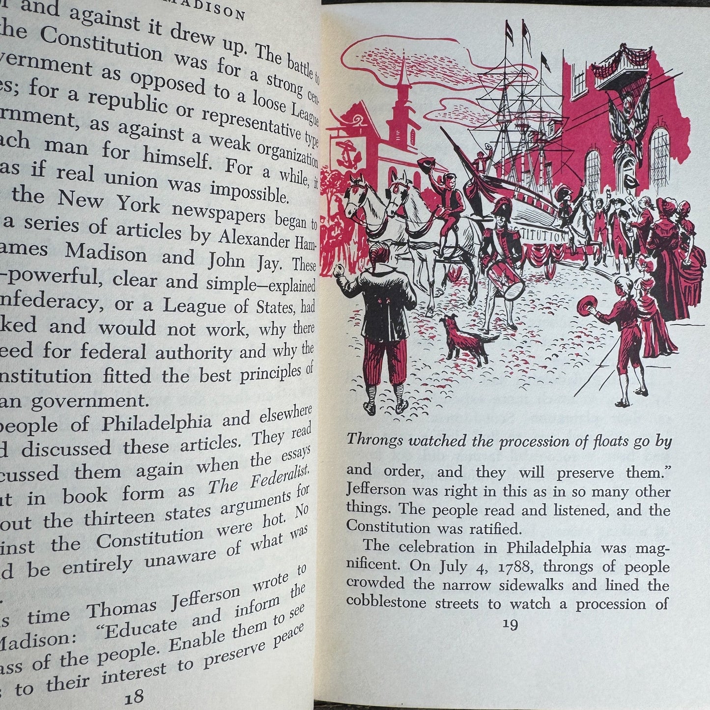 Dolly Madison, Landmark Book, Jane Mayer, 1954 - Pretty Old Books