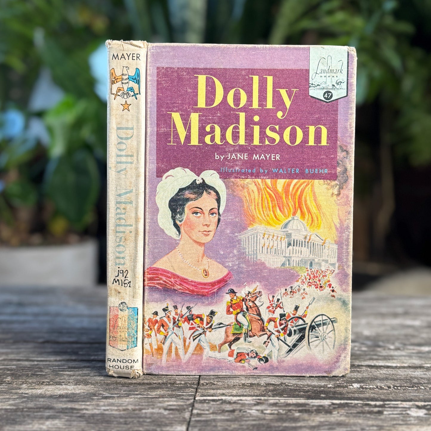 Dolly Madison, Landmark Book, Jane Mayer, 1954 - Pretty Old Books
