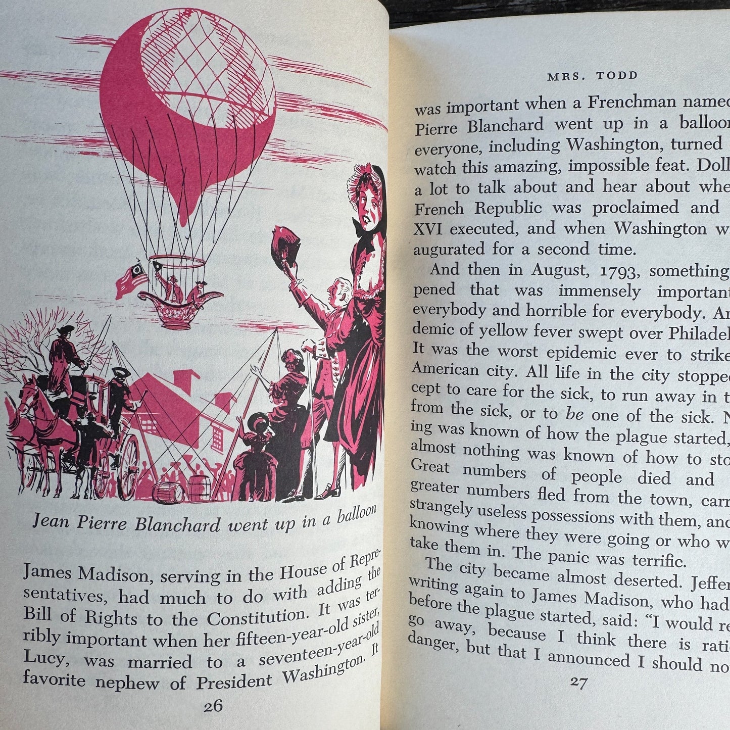 Dolly Madison, Landmark Book, Jane Mayer, 1954 - Pretty Old Books