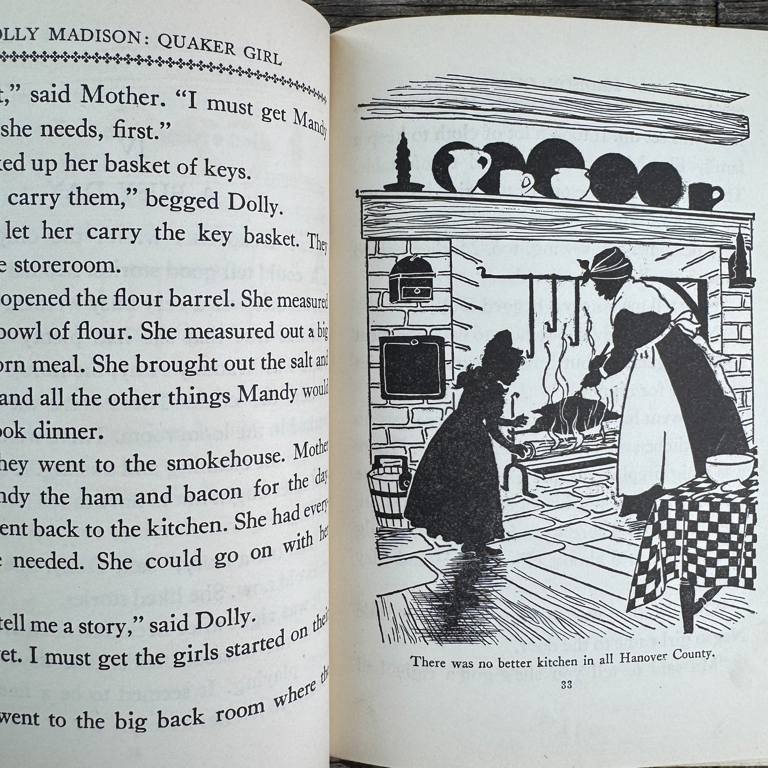 Dolly Madison: Quaker Girl Childhood of Famous Americans, 1944, Hardcover - Pretty Old Books