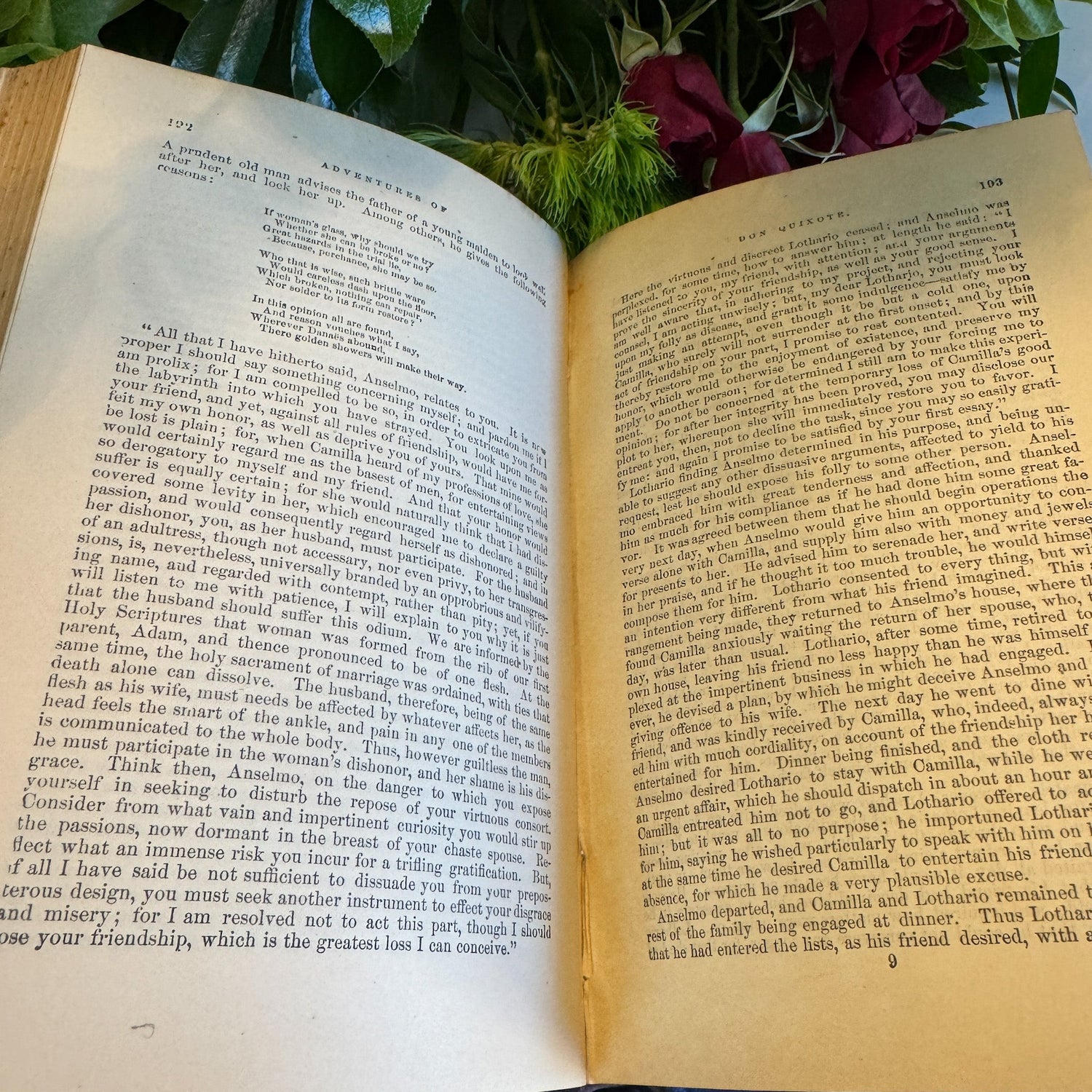 Don Quixote, Complete in One Volume, 1878, Lippincott Blue Antique Hardcover - Pretty Old Books
