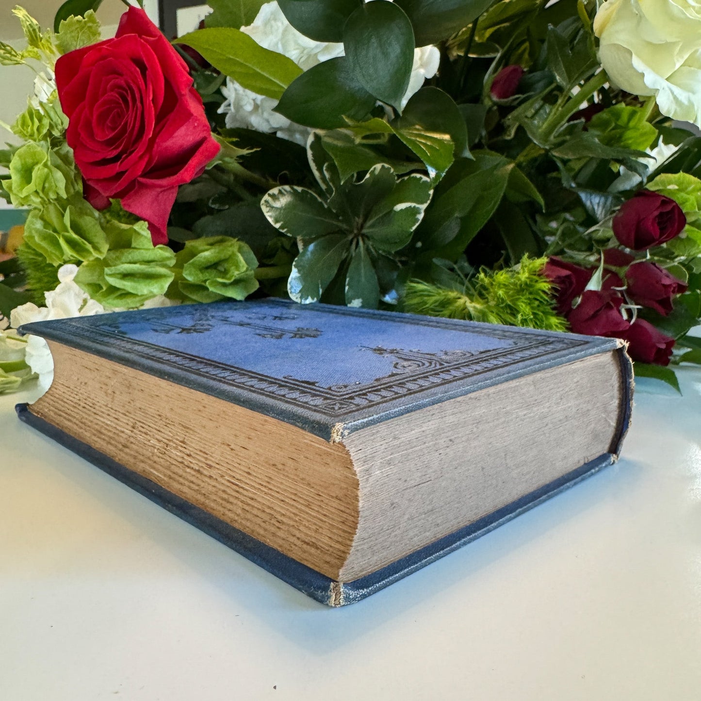 Don Quixote, Complete in One Volume, 1878, Lippincott Blue Antique Hardcover - Pretty Old Books