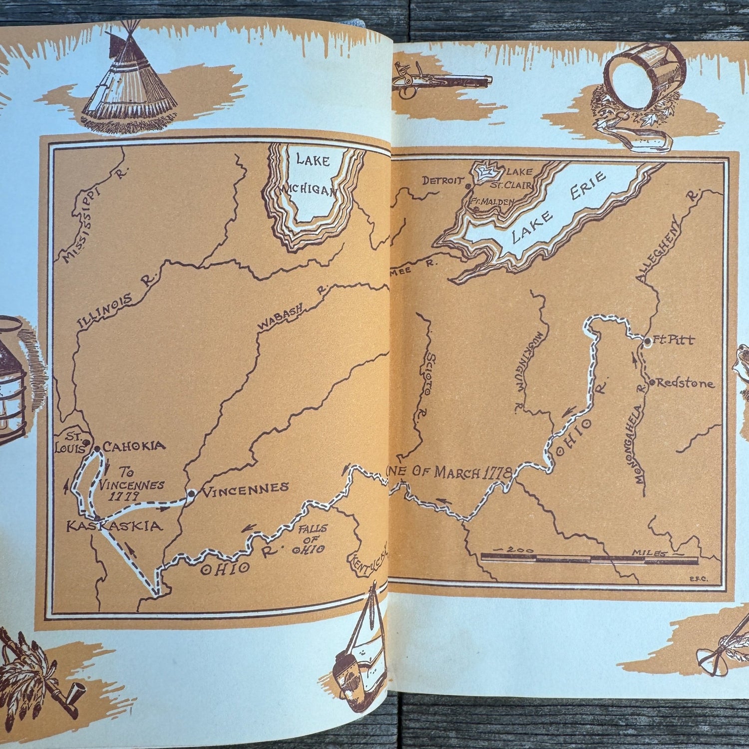 Drummer of Vincennes: A Story of the George Rogers Clark Expedition, 1952, 1st Ed. - Pretty Old Books