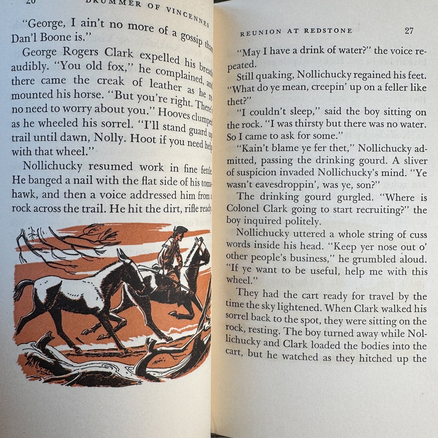 Drummer of Vincennes: A Story of the George Rogers Clark Expedition, 1952, 1st Ed. - Pretty Old Books