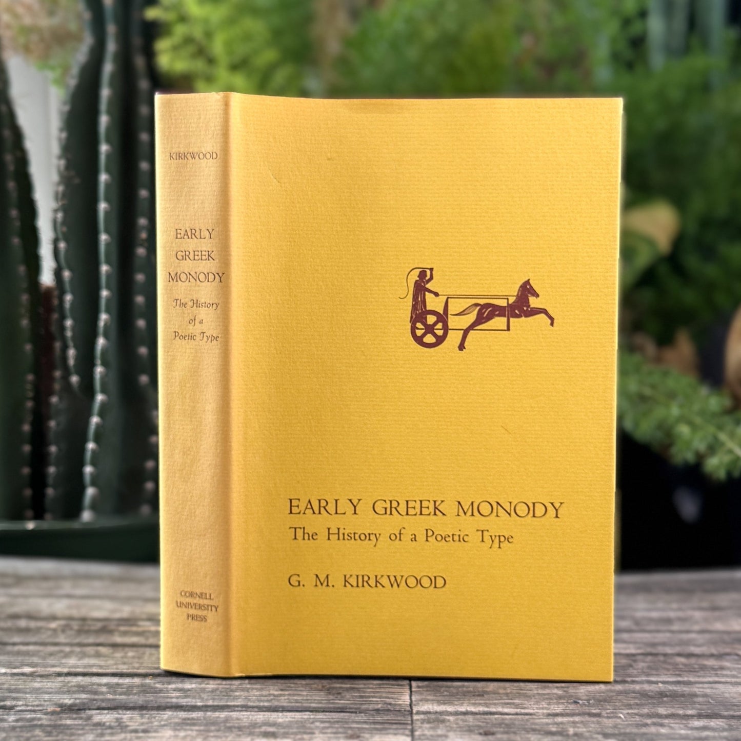 Early Greek Monody: The History of a Poetic Type, G. M. Kirkwood, 1974 - Pretty Old Books
