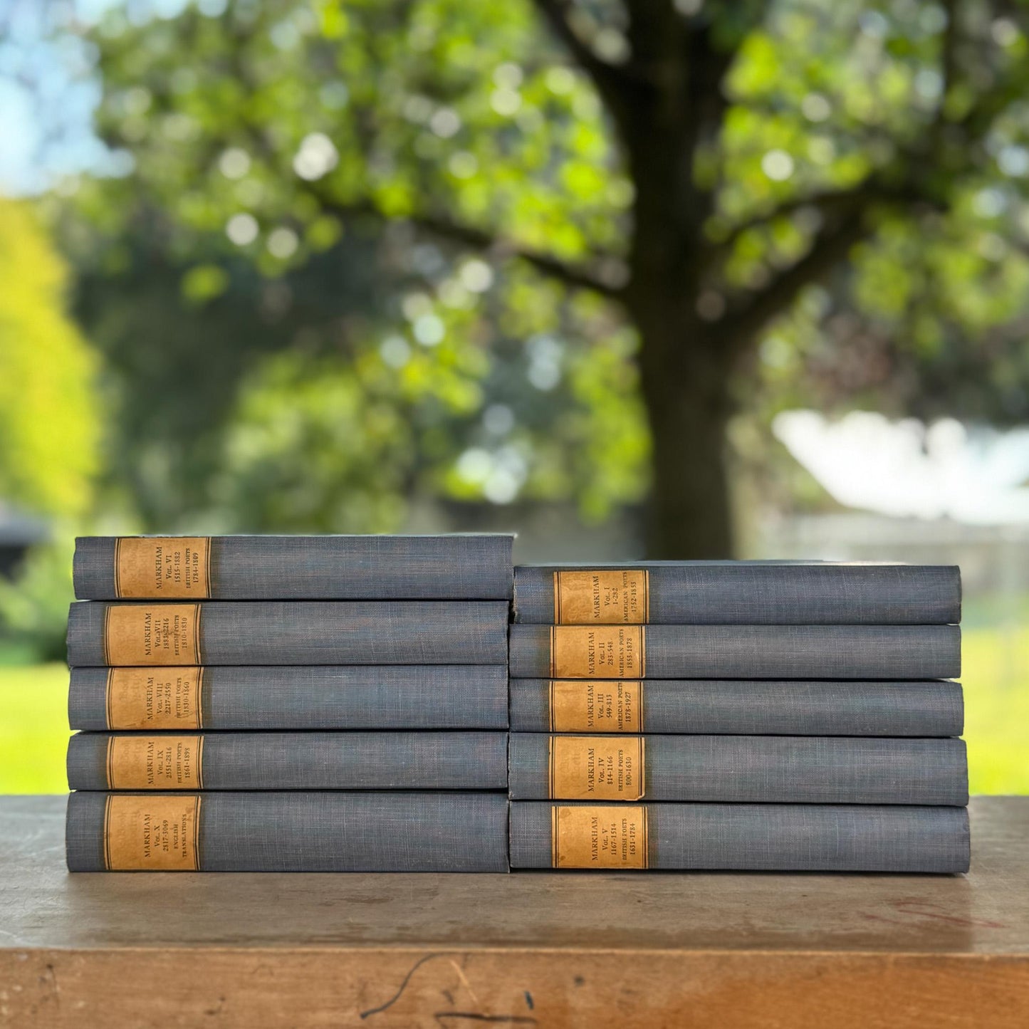 Edwin Markham Book of Poetry Ten Volume Set Limited Autographed Edition, 1932 - Pretty Old Books
