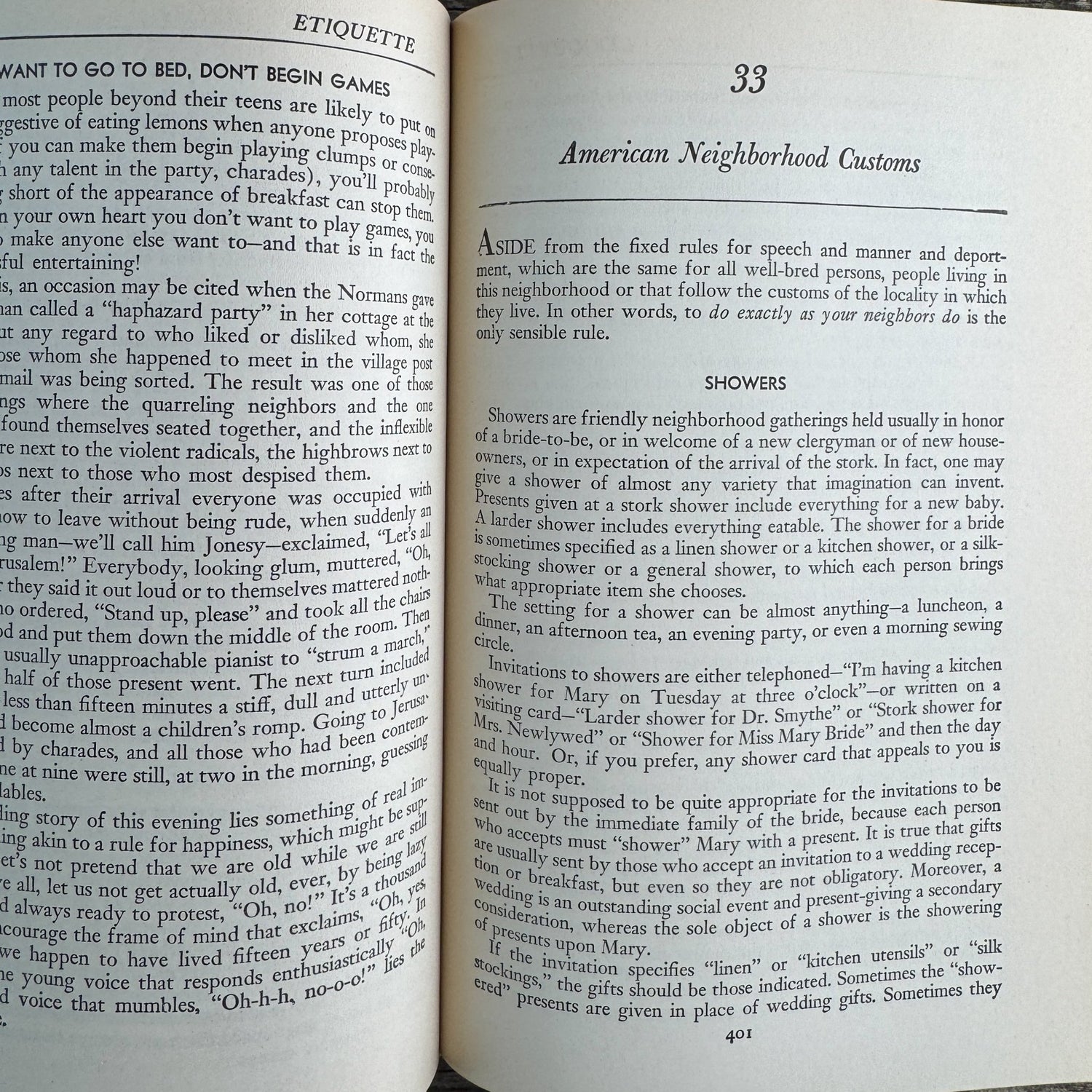 Emily Post's Etiquette, 1950, Mid Century Homemaking Hardcover - Pretty Old Books