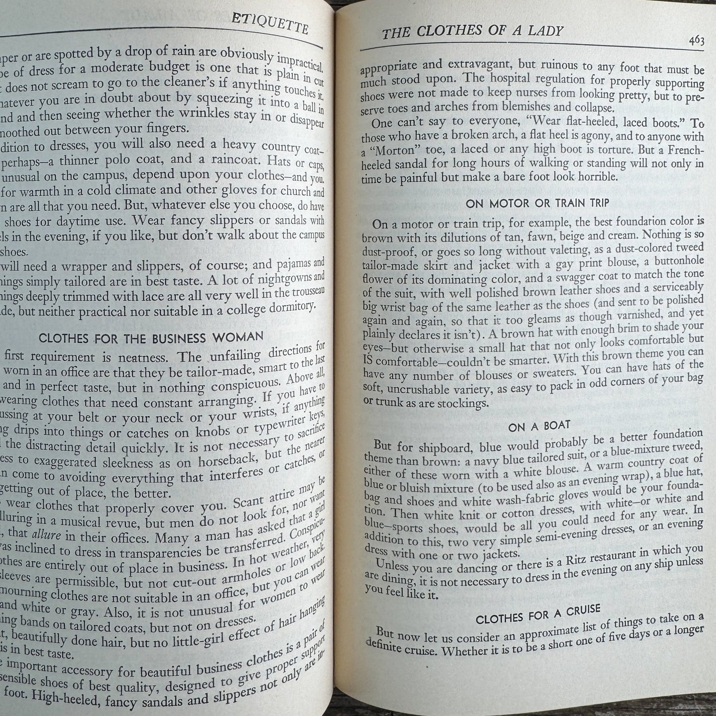 Emily Post's Etiquette, 1950, Mid Century Homemaking Hardcover - Pretty Old Books