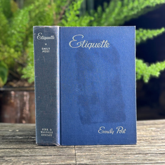 Emily Post's Etiquette, 1950, Mid Century Homemaking Hardcover - Pretty Old Books